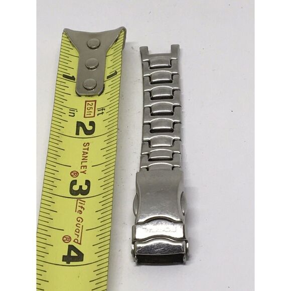Fossil Stainless Steel Links Parts Silver One Pin Partial Band 14mm V915 - Picture 1 of 6